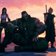 FFVII Remake Intergrade's Barret sits on the ground in disappointment.